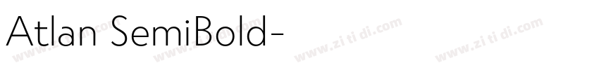Atlan SemiBold字体转换